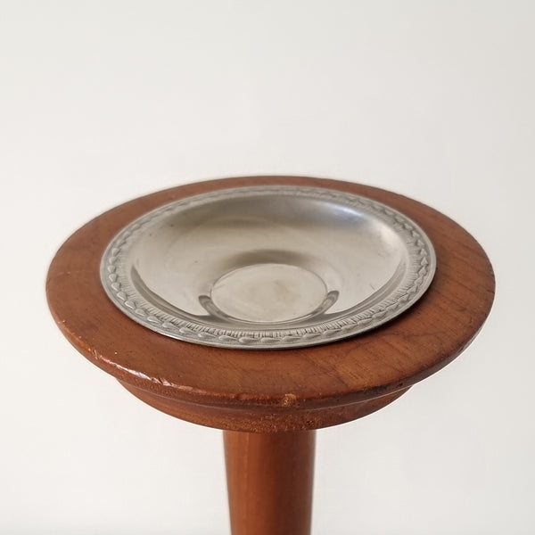 Danish Teak Pedestal Ashtray