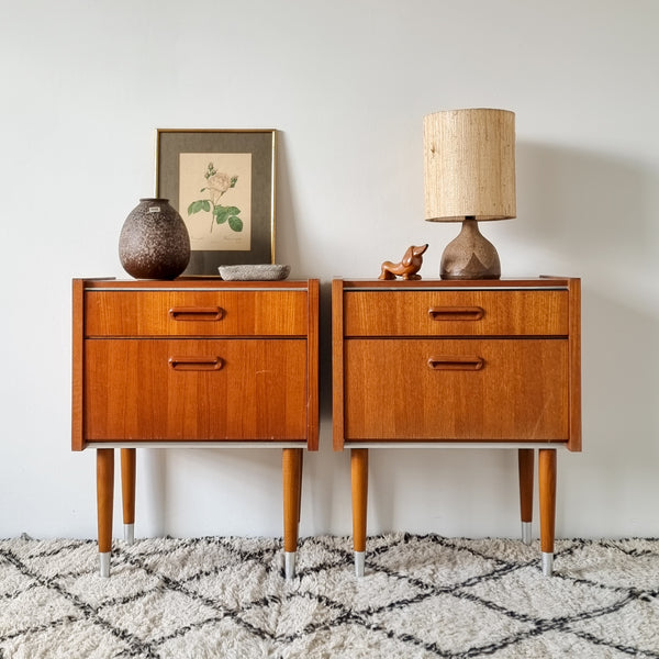 Pair of Mid-century Bedside Tables