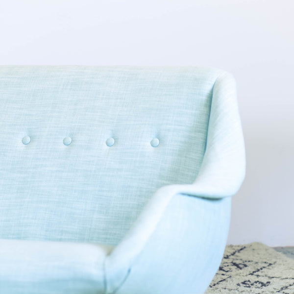 Scandinavian style vintage 50s mint sofa