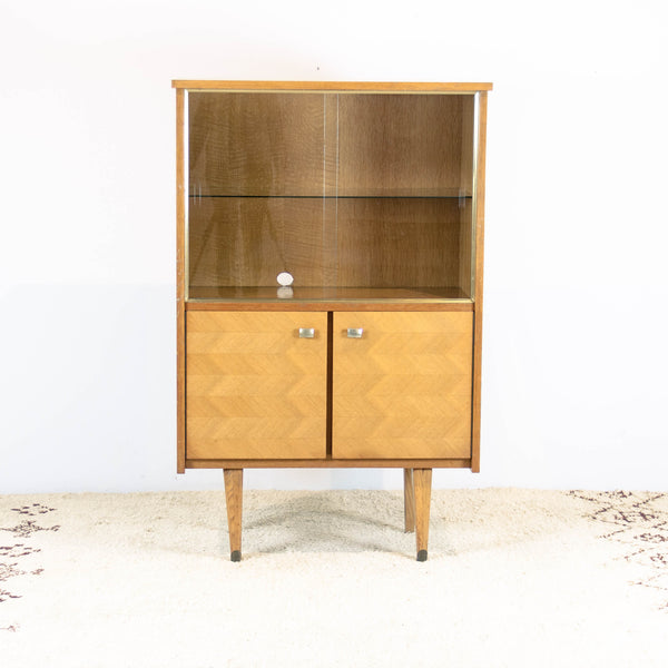Oddhaus Vintage Luxembourg Vintage 50s Vitrine Library or Display Cabinet