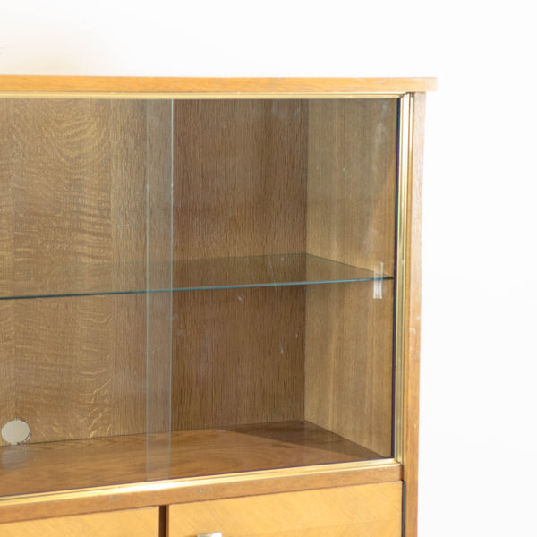 Vintage 50s Vitrine Library or Display Cabinet