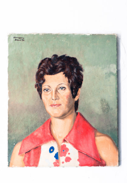 Fashionable 70's Lady Portrait