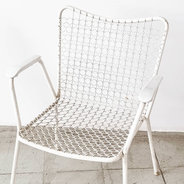 1950's outdoor wire chairs