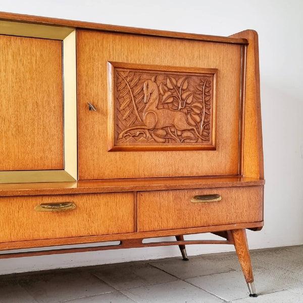 § Sculpted Vintage Animal Sideboard