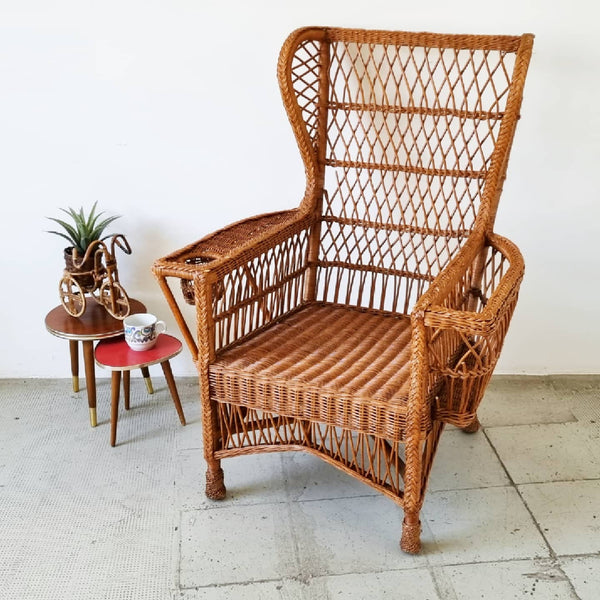 §Vintage Rattan Armchair