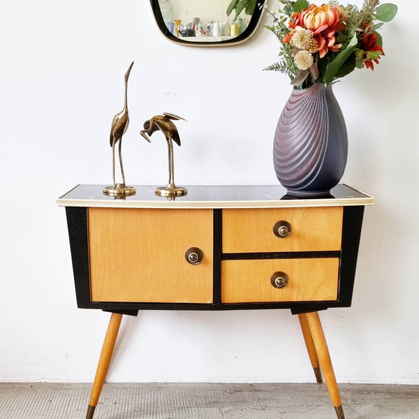 § Vintage 50s entrance console and mirror