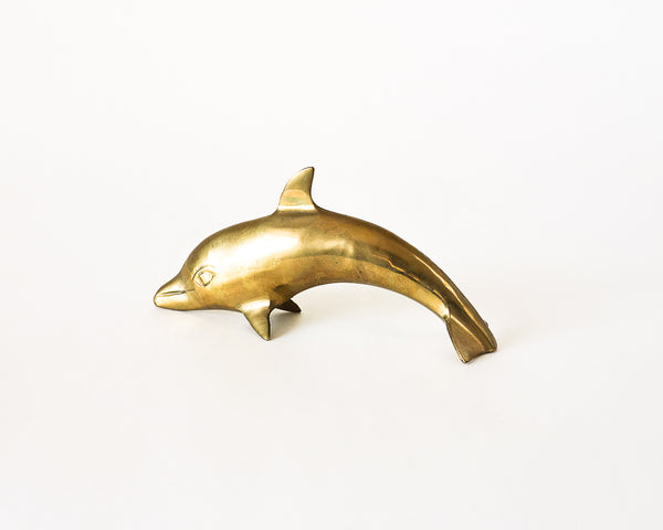 Brass Dolphin Figurine