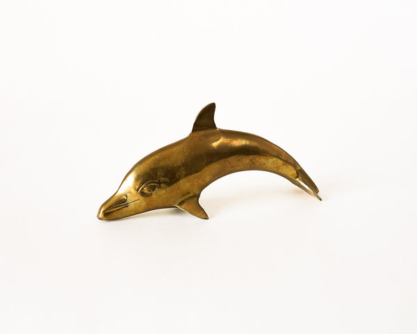 Brass Dolphin Figurine