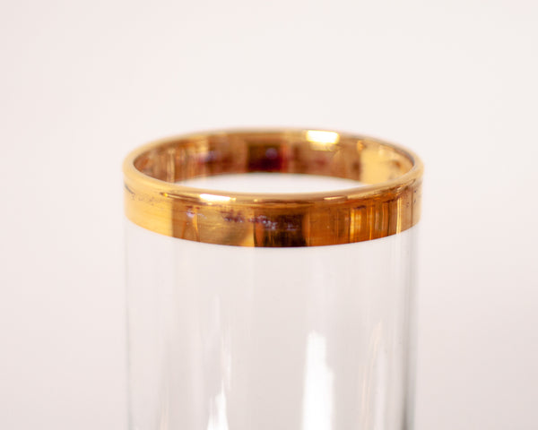 § Vintage Gold Rimmed Tumblers - Set of 4