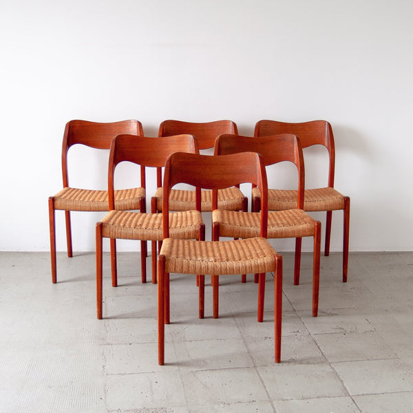 § Niels Moller Model 71 Dining Chairs - Set of 6