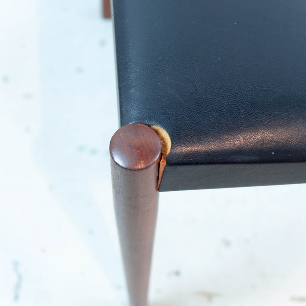 Oddhaus Vintage Luxembourg Set of 4 Danish Midcentury teak dining chairs