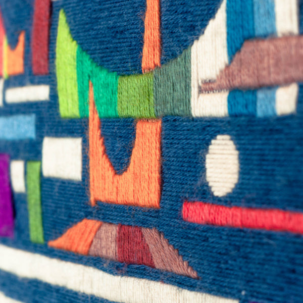 Oddhaus Vintage Decoration Luxembourg abstract wool embroidered canvas