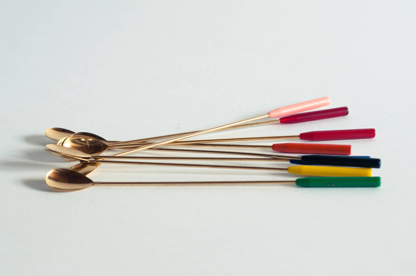 § Rainbow Brass Cocktail Sticks