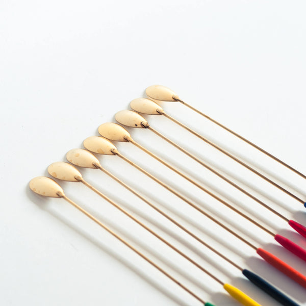 § Rainbow Brass Cocktail Sticks
