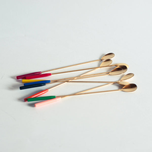 § Rainbow Brass Cocktail Sticks