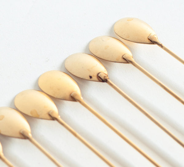§ Rainbow Brass Cocktail Sticks