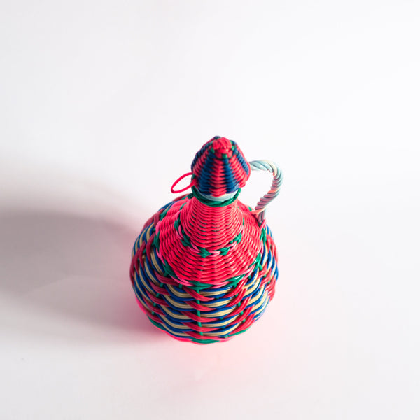 § 70s Retro Kitsch Viresa Scoubidou Decorative Bottle