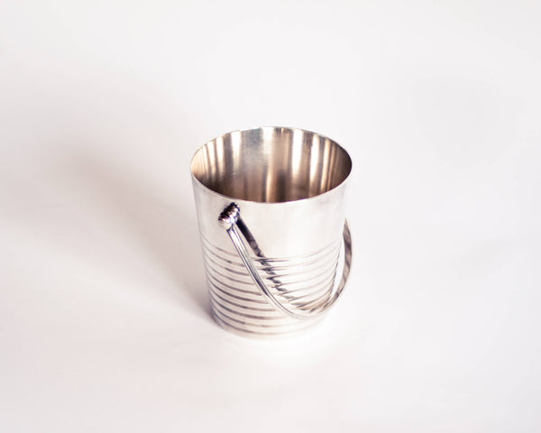 §Christofle Art Deco Ice Bucket 'Ondulations' by Luc Lanel (1930s)