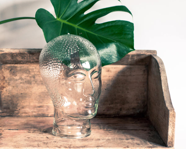 § Glass Head Hat Stand Display