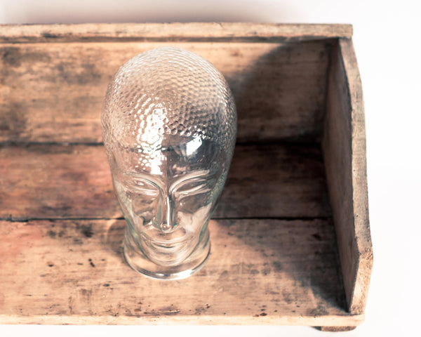§ Glass Head Hat Stand Display