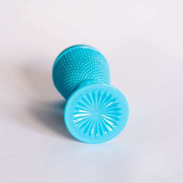 § Turquoise Milk Glass Hobnail Goblet - Casa Pupo London
