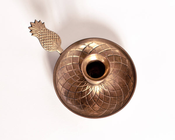 § Brass Pineapple Candleholder