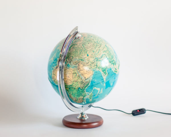 § Vintage Illuminated Globe Tecnodidattica (French)