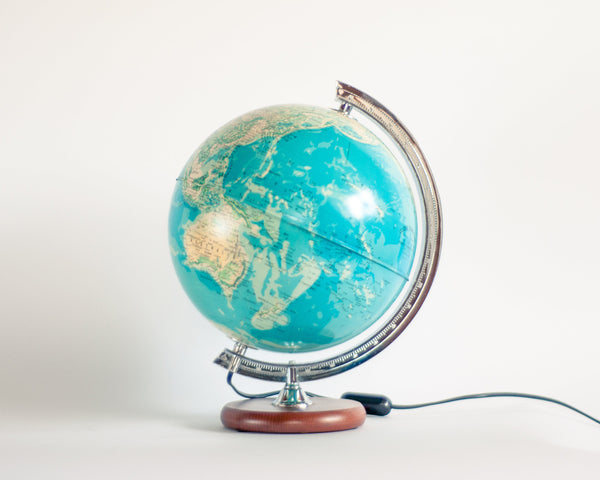 § Vintage Illuminated Globe Tecnodidattica (French)