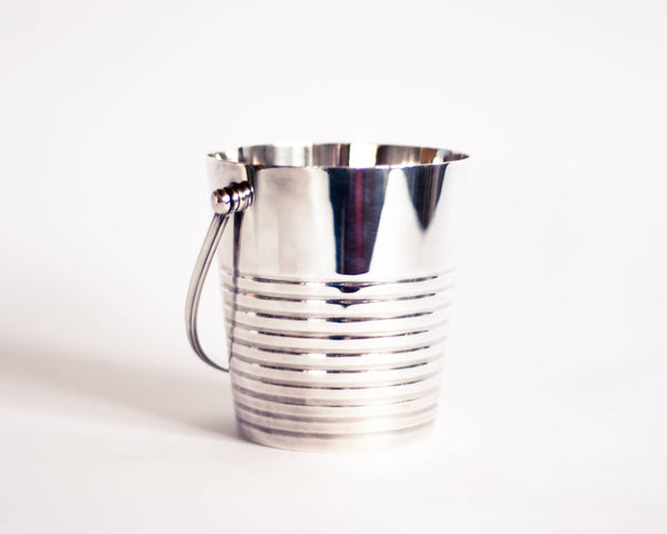 §Christofle Art Deco Ice Bucket 'Ondulations' by Luc Lanel (1930s)