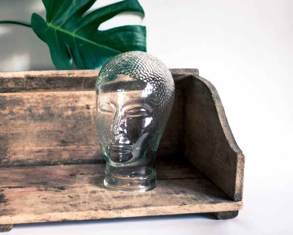 § Glass Head Hat Stand Display