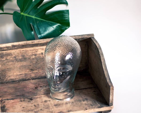 § Glass Head Hat Stand Display