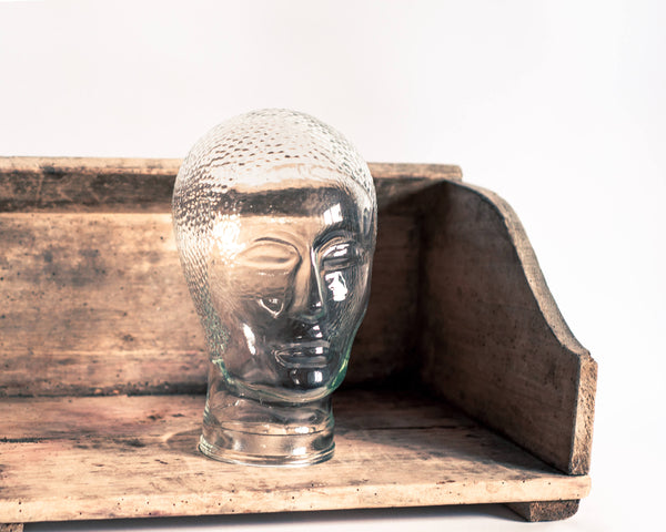 § Glass Head Hat Stand Display
