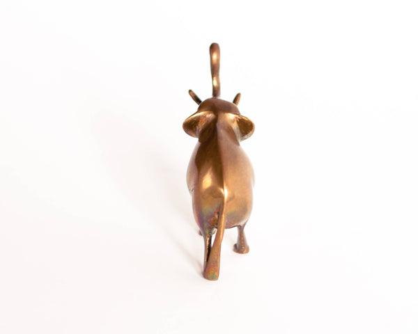 § Vintage Solid Brass Elephant Figurine