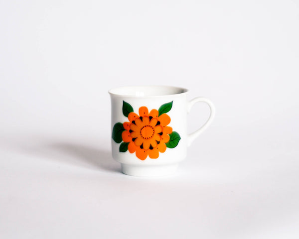 §Floral Geometric Coffee Cups - Set of 5