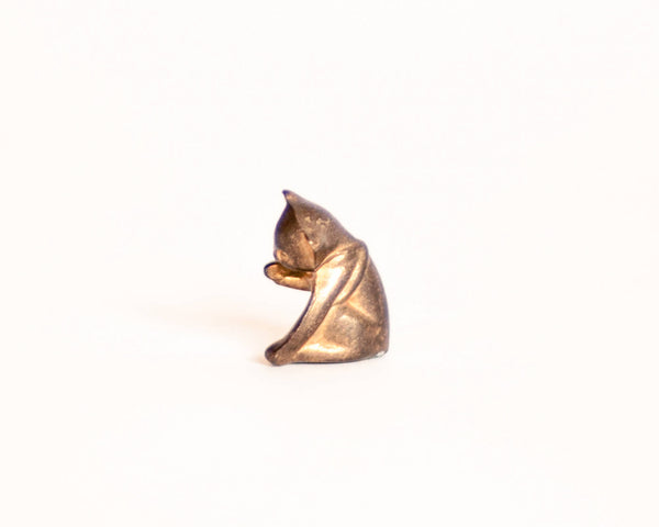 § Miniature Brass Kitten Figurine Trio