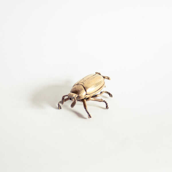 Oddhaus Vintage Decoration Luxembourg Brass Insect Scarab Ashtray