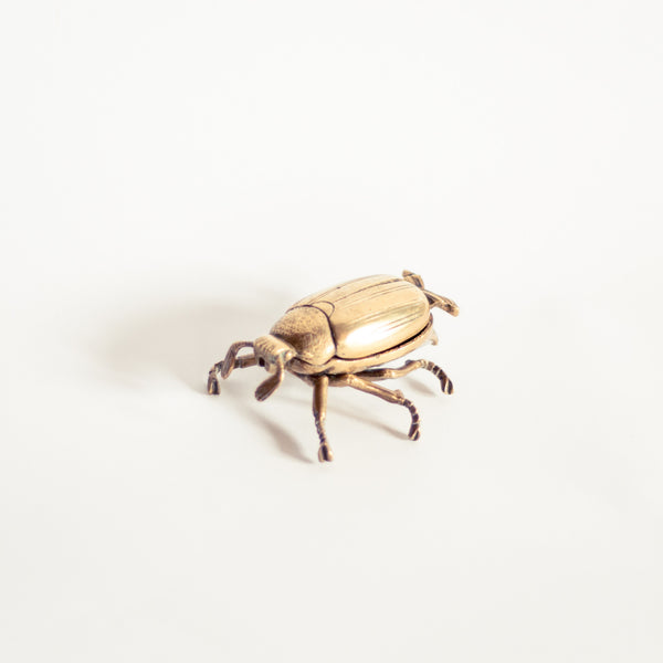 Oddhaus Vintage Decoration Luxembourg Brass Insect Scarab Ashtray