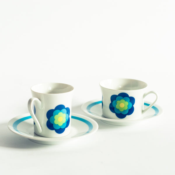 Oddhaus Vintage Decoration Luxembourg - vintage pop Scherzer Bavaria porcelain cups